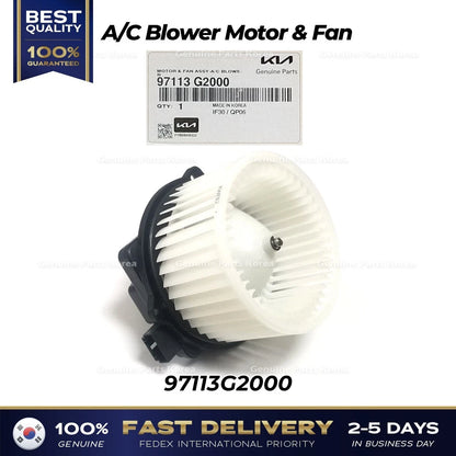Genuine A/C Blower Motor & Fan 97113G2000 for Hyundai Ioniq Kia Niro