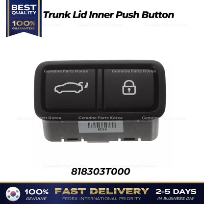 Genuine Trunk Lid Inner Push Button 818303T000 for Hyundai Genesis Kia