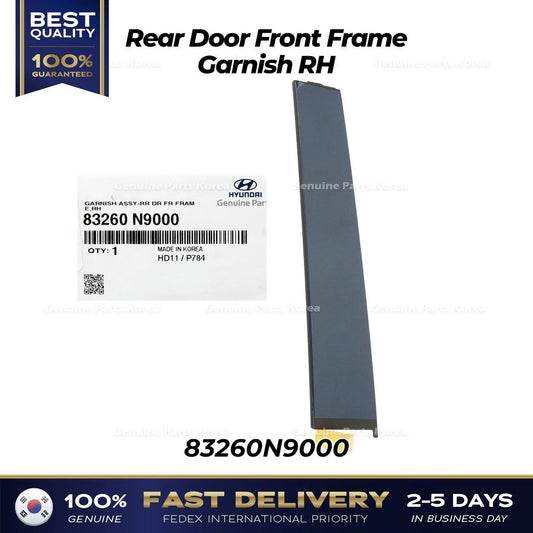 ⭐Genuine⭐ Rear Door Front Frame Garnish RH 83260N9000 for Hyundai Tucson