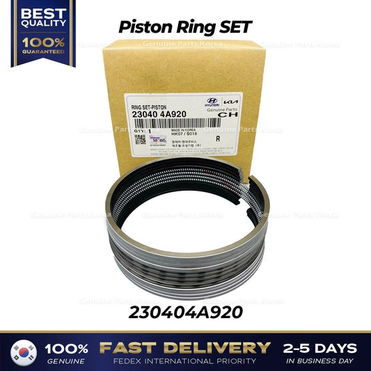 ⭐Genuine⭐ Piston Ring SET 230404A920 for Hyundai H1 H100 Kia Sorento K2500