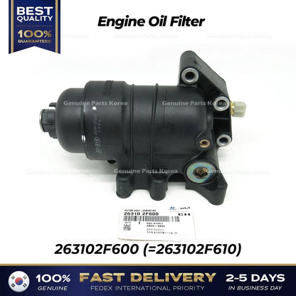 Genuine Engine Oil Filter 263102F600 for Hyundai Santa Fe Kia Sportage