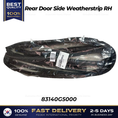 Genuine Rear Door Side Weatherstrip RH 83140G5000 for Kia Niro