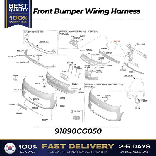 ⭐Genuine⭐ Front Bumper Wiring Harness 91890CG050 for Hyundai Staria