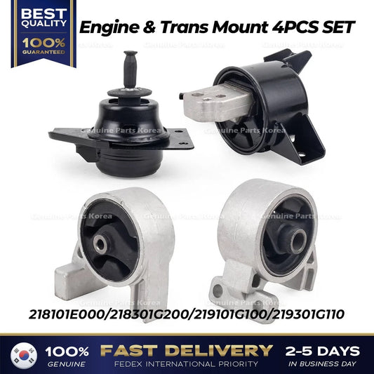 ⭐Genuine⭐ Engine & Trans Mount 4PCS SET for Hyundai Accent Kia Rio