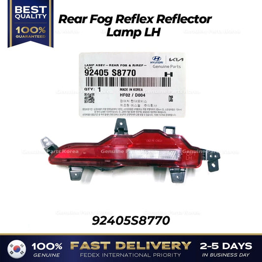 ⭐Genuine⭐ Rear Fog Reflex Reflector Lamp LH 92405S8770 for Hyundai Palisade