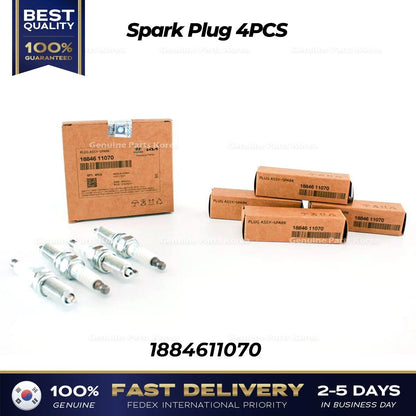 Genuine Spark Plug 4PCS 1884611070 for Hyundai Kia