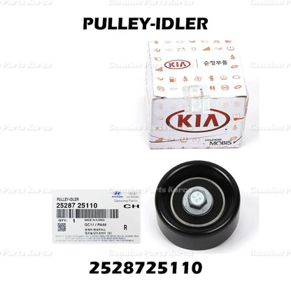Genuine Belt Idler Pulley 2528725110 for Hyundai & Kia 2010 - 2017