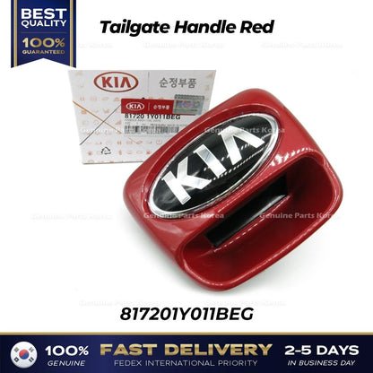 Genuine Tailgate Handle Red 817201Y011BEG for Kia Picanto