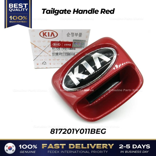 ⭐Genuine⭐ Tailgate Handle Red 817201Y011BEG for Kia Picanto