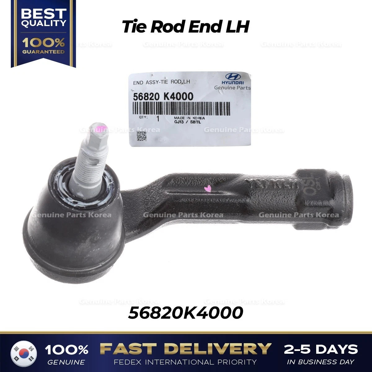 ⭐Genuine⭐ Tie Rod End LH 56820K4000 for Hyundai Ioniq Kona Kia Niro