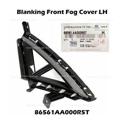 Genuine Blanking Front Fog Cover LH 86561AA000R5T for Hyundai Elantra