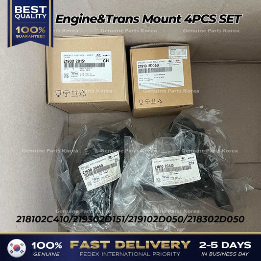 ⭐Genuine⭐ Engine & Trans Mount 4PCS SET for Hyundai Tiburon 2006-2008