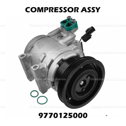 Genuine A/C Compressor 9770125000 for Hyundai Accent 1.5L L4 1998 - 2002