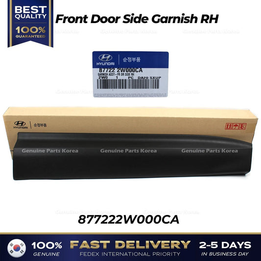 ⭐Genuine⭐ Front Door Side Garnish RH 877222W000CA for Hyundai Santa Fe