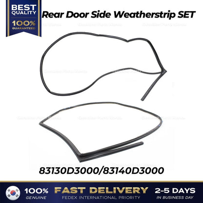 Genuine Rear Door Side Weatherstrip SET 83130D3000 83140D3000 for Tucson