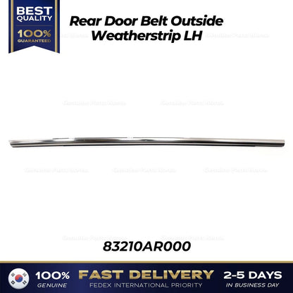 Genuine Rear Door Belt Outside Weatherstrip LH 83210AR000 for Genesis GV70