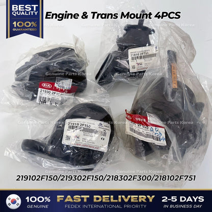 Genuine Engine & Trans Mount 4PCS SET for Kia Spectra