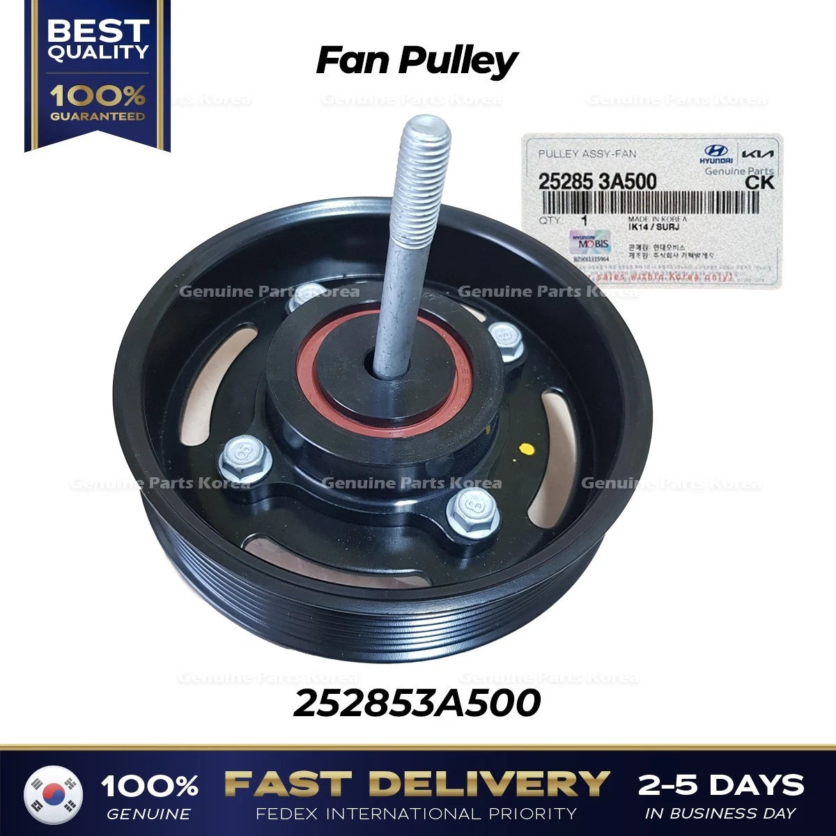 ⭐Genuine⭐ Fan Pulley 252853A500 for Kia Mohave