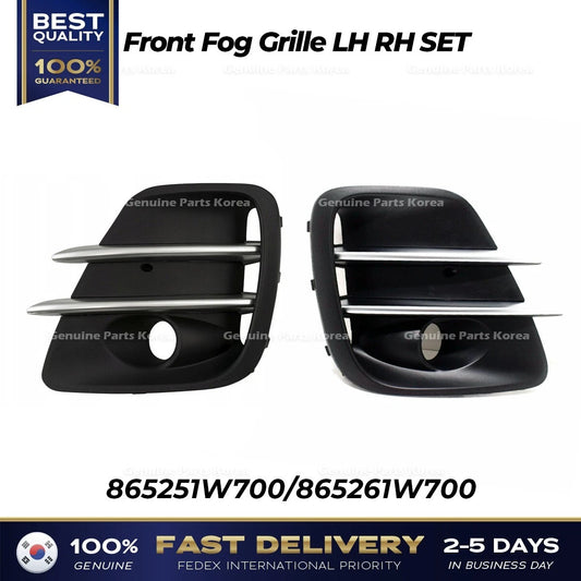 ⭐Genuine⭐ Front Fog Grille LH RH SET 865251W700 865261W700 for Kia Rio