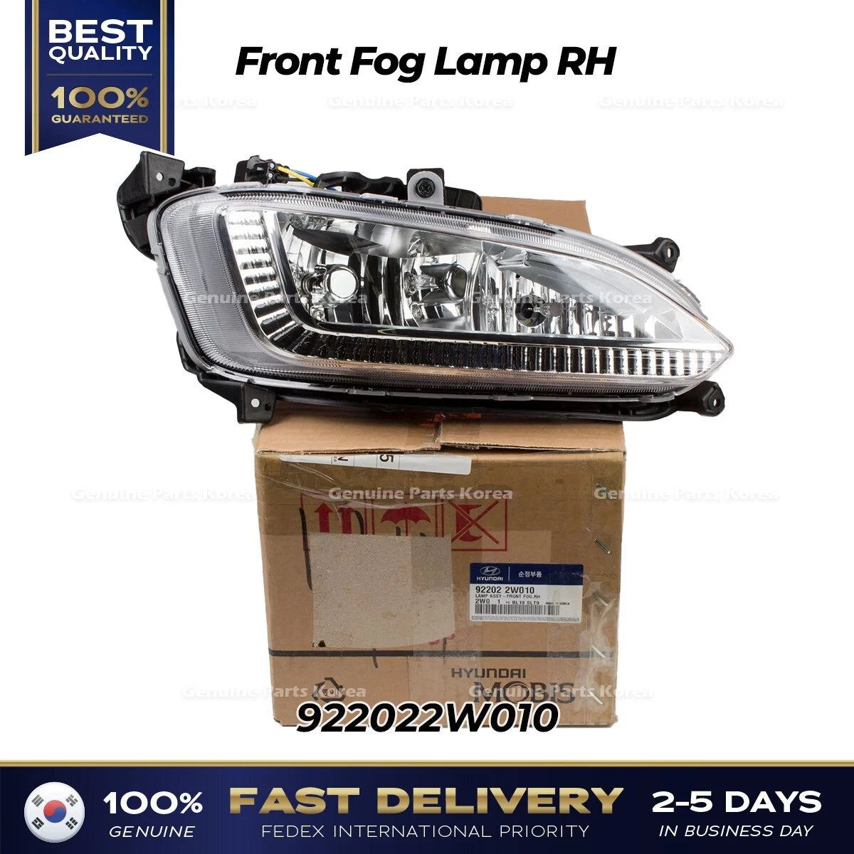 ⭐Genuine⭐ Front Fog Lamp RH 922022W010 for Hyundai Santa Fe