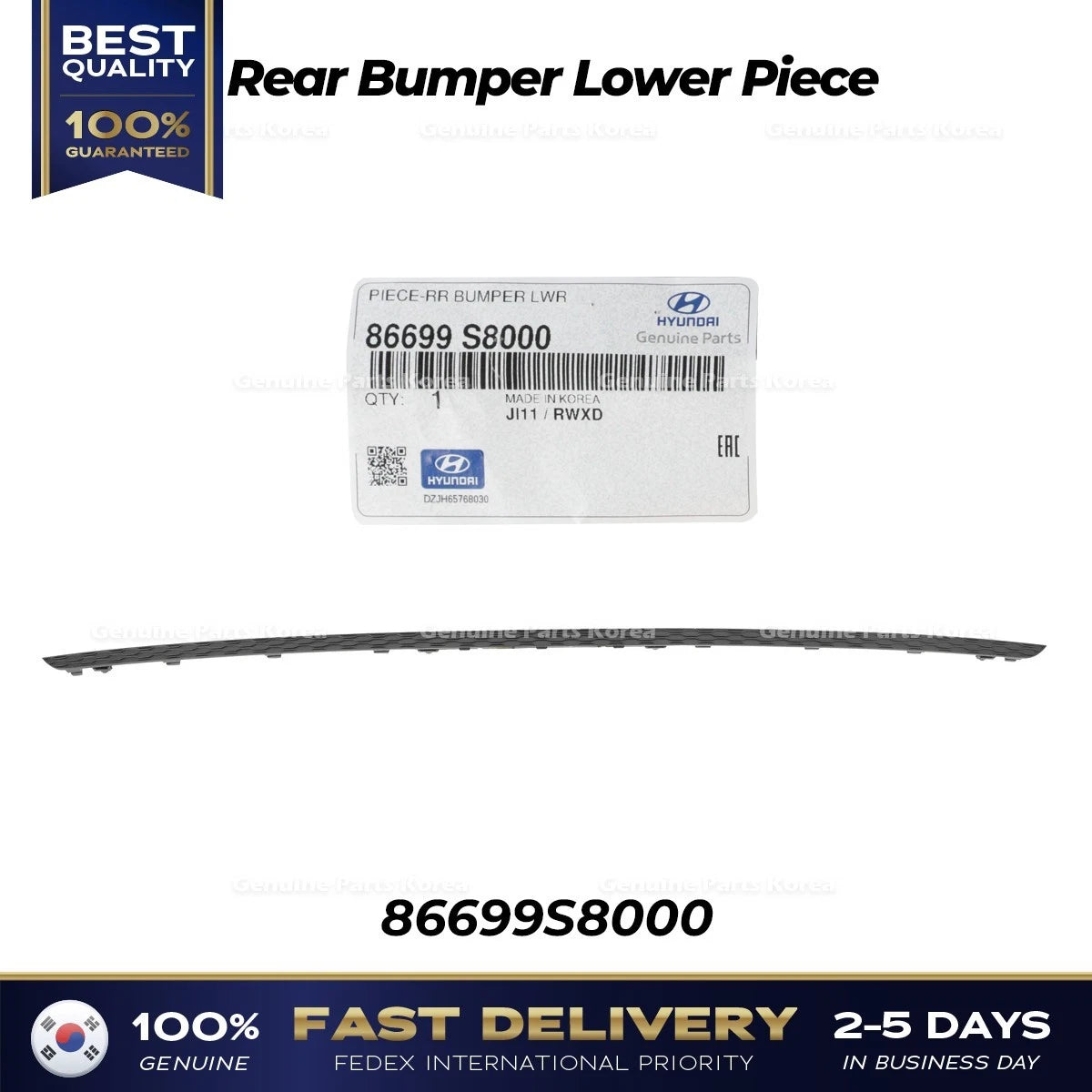 ⭐Genuine⭐ Rear Bumper Lower Piece 86699S8000 for Hyundai Palisade