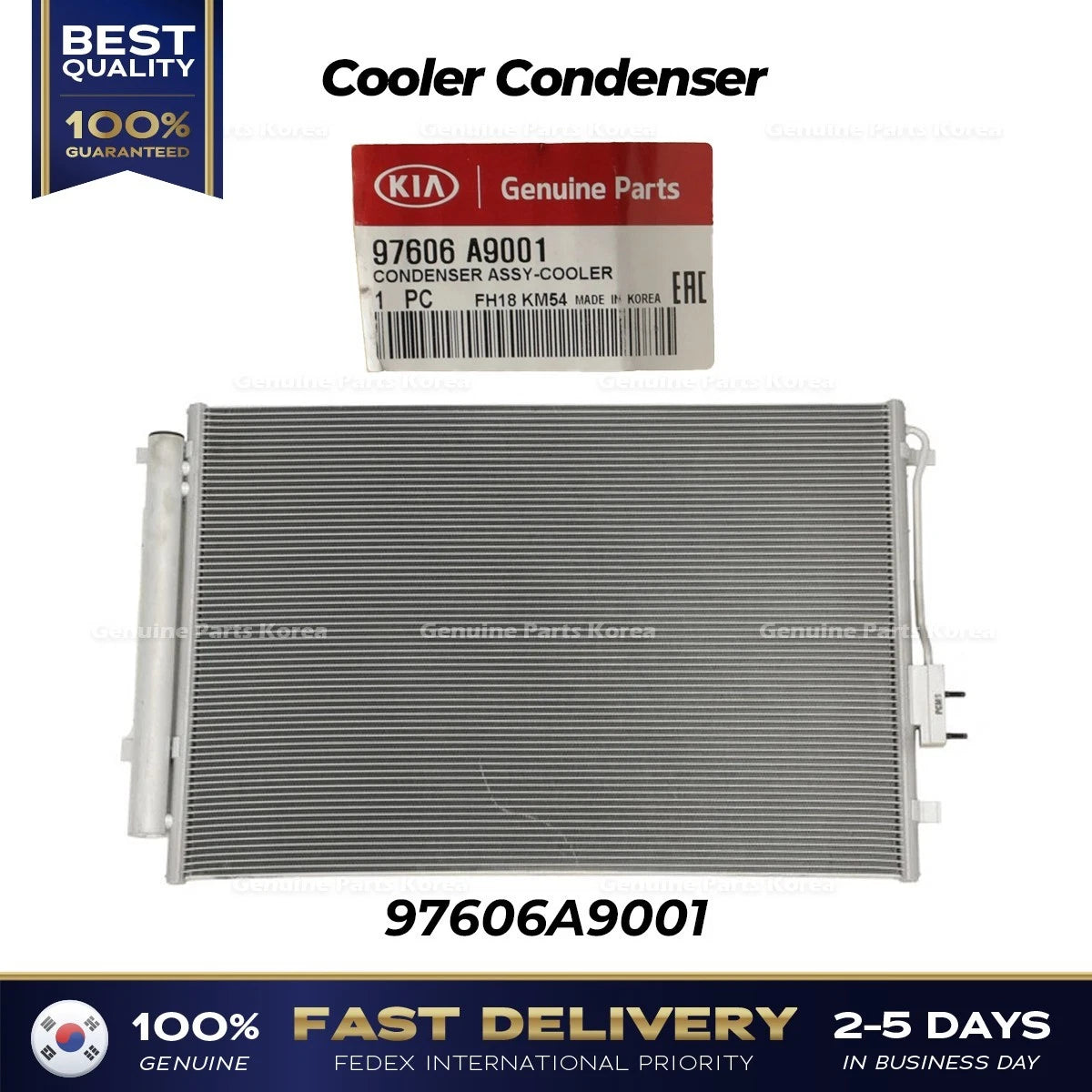 ⭐Genuine⭐ Cooler Condenser 97606A9001 for Kia Sedona