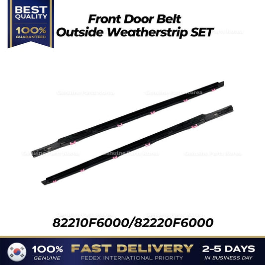 ⭐Genuine⭐ Front Door Belt Outside Weatherstrip SET for Kia Cadenza