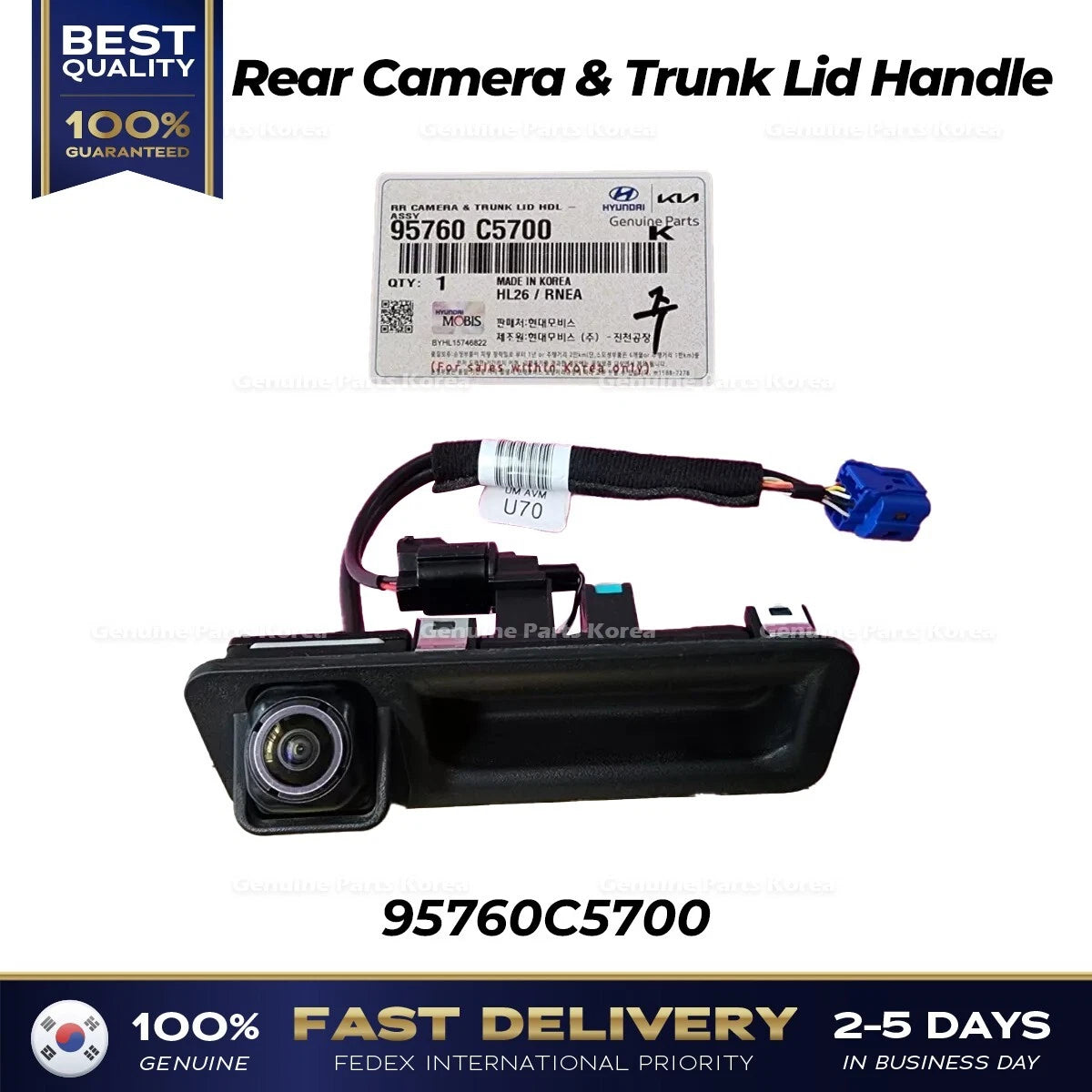 ⭐Genuine⭐ Rear Camera & Trunk Lid Handle 95760C5700 for KIA Sorento