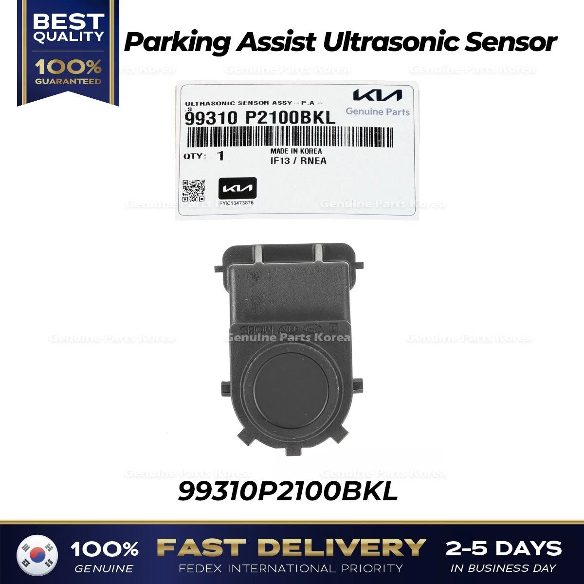 ⭐Genuine⭐ Parking Assist Ultrasonic Sensor 99310P2100BKL for Kia Sorento