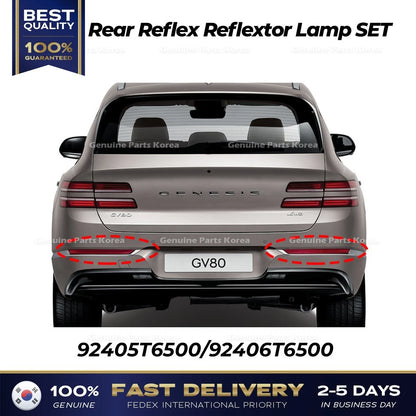 Genuine Rear Reflex Reflextor Lamp SET 92405T6500 92406T6500 for Genesis GV80