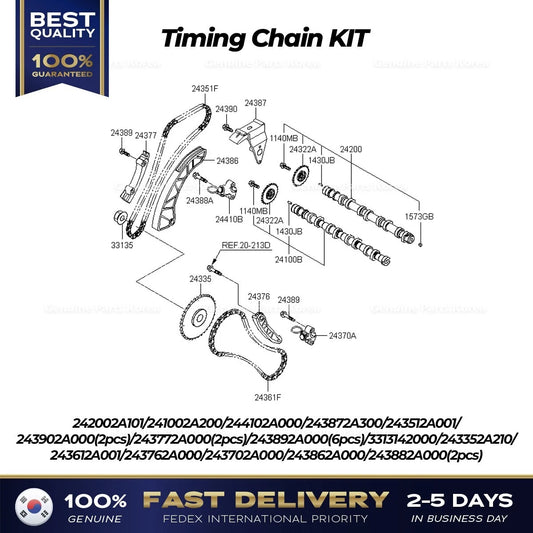 ⭐Genuine⭐ Timing Chain KIT for Kia Sportage