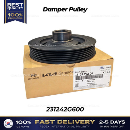 Genuine Damper Pulley 231242G600 for Hyundai Santa Fe Kia Forte