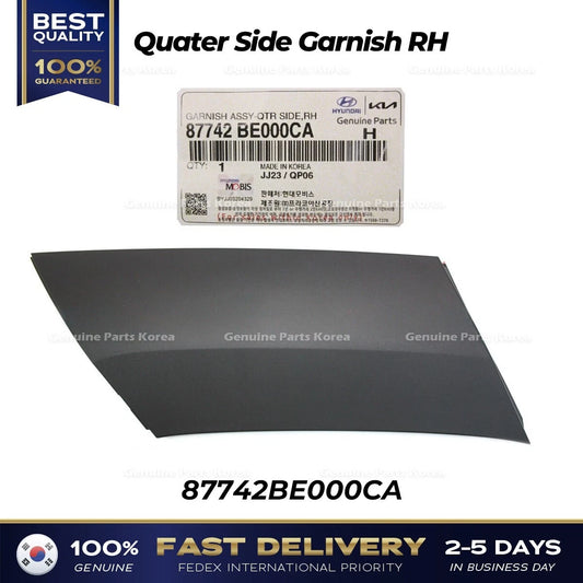 ⭐Genuine⭐ Quater Side Garnish RH 87742BE000CA for Hyundai Kona