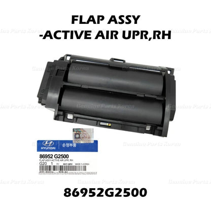 Genuine Upper Right Active Air Flap Shutter 86952G2500 for Hyundai Ioniq 20-22