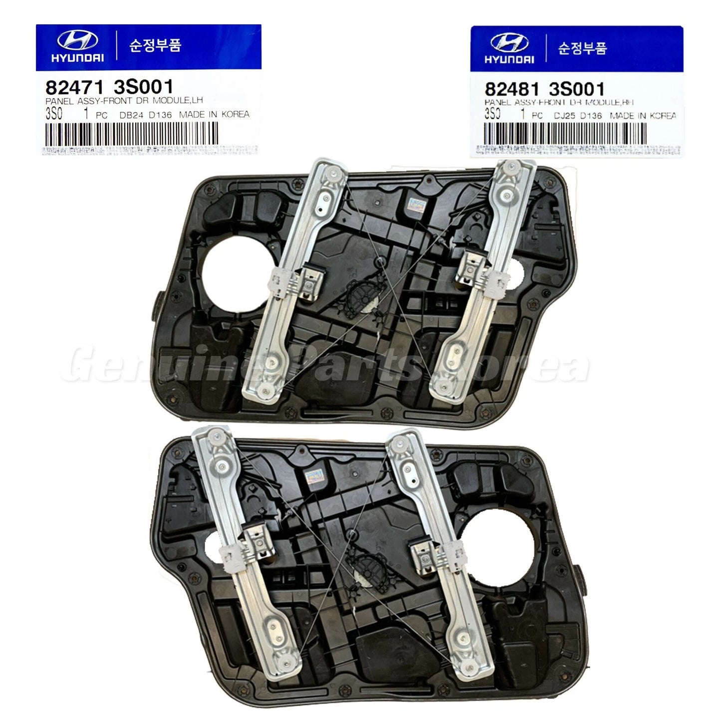 ⭐Genuine⭐ Power Window Regulator Front LH + RH Set for Hyundai Sonata 2011-2014
