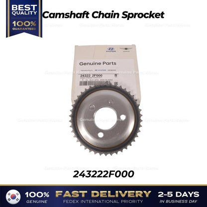 Genuine Camshaft Chain Sprocket 243222F000 for Hyundai Genesis G70 Tucson