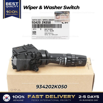 Genuine Wiper & Washer Switch 934202K050 for Hyundai Accent Kia Forte