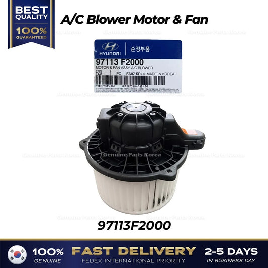⭐Genuine⭐ A/C Blower Motor & Fan 97113F2000 for Hyundai Elantra Kia Forte