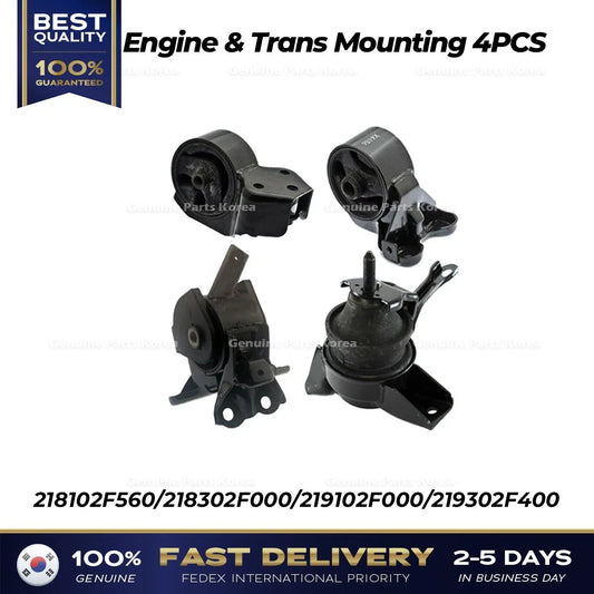 ⭐Genuine⭐ Engine & Trans Mounting 4PCS SET for Kia Spectra