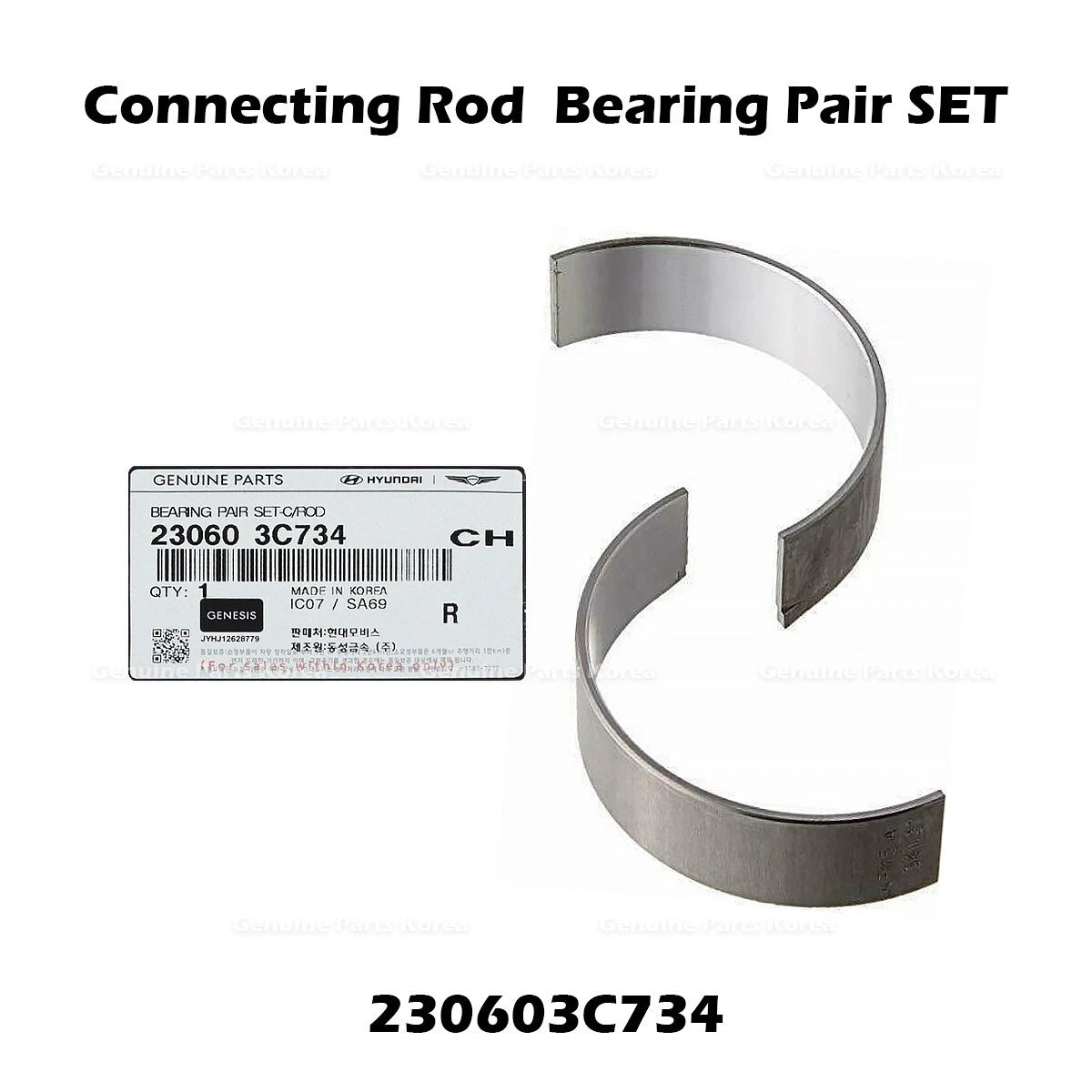 ⭐Genuine⭐ Connecting Rod  Bearing Pair SET 230603C734 for Hyundai Genesis Kia