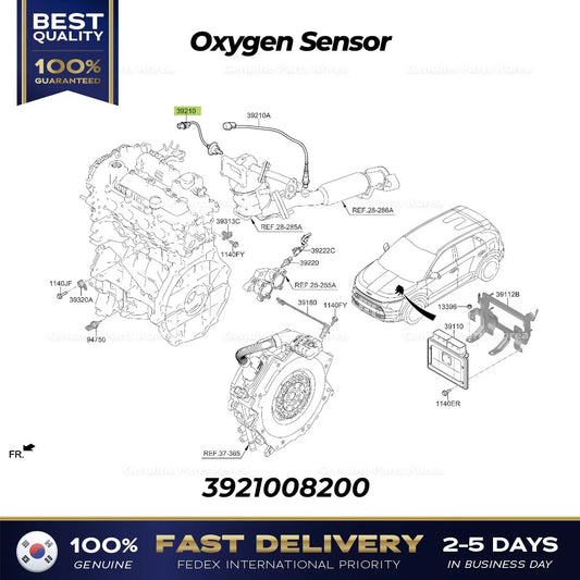 ⭐Genuine⭐ Oxygen Sensor 3921008200 for Hyundai Kona Kia Niro