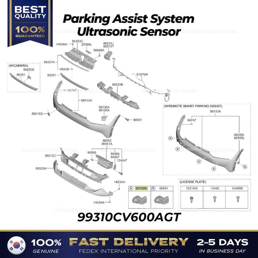 ⭐Genuine⭐ Parking Assist System Ultrasonic Sensor 99310CV600AGT for Kia EV6