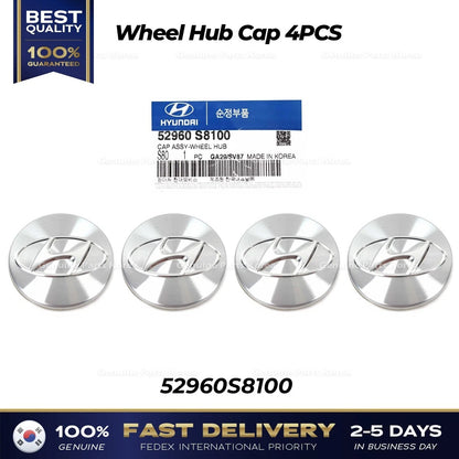 Genuine Wheel Hub Cap 4PCS 52960S8100 for Hyundai Elantra Palisade