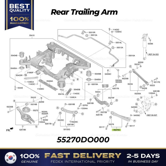 ⭐Genuine⭐ Rear Trailing Arm 55270DO000 for Kia EV9