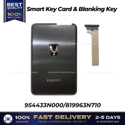 Genuine Smart Key Card & Blanking Key 954433N000 for Hyundai Equus