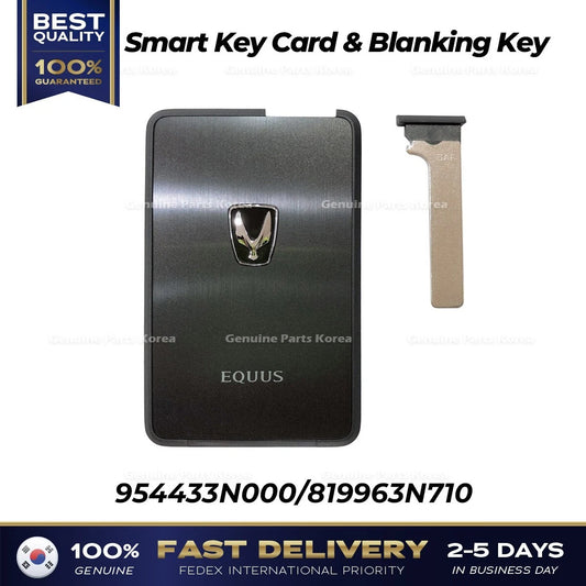 ⭐Genuine⭐ Smart Key Card & Blanking Key 954433N000 for Hyundai Equus