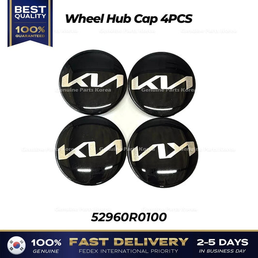 ⭐Genuine⭐ New Logo Wheel Hub Cap 4PCS for Kia