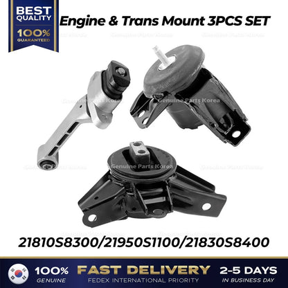 Genuine Engine & Trans Mount 3PCS SET for Hyundai Palisade Kia Telluride