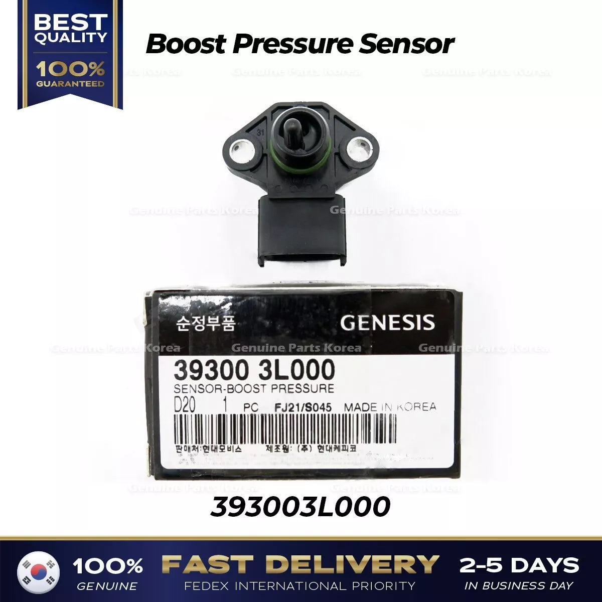 ⭐Genuine⭐ Boost Pressure Sensor 393003L000 for Hyundai Genesis G70 Kia K900