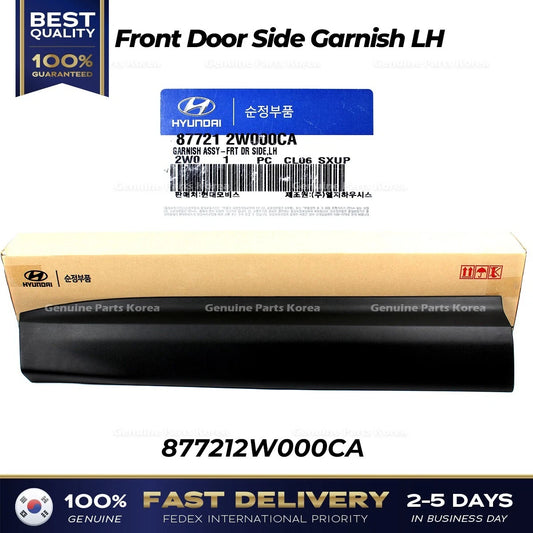 ⭐Genuine⭐ Front Door Side Garnish LH 877212W000CA for Hyundai Santa Fe